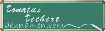 Donatus Dechert Visitenkarte